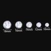 10 12 14 16 18mm ABS Imitation Pearl White Flat Round Beads For Jewelry Bracelet Making Charm Loose Spacer Beads DIY Accessories