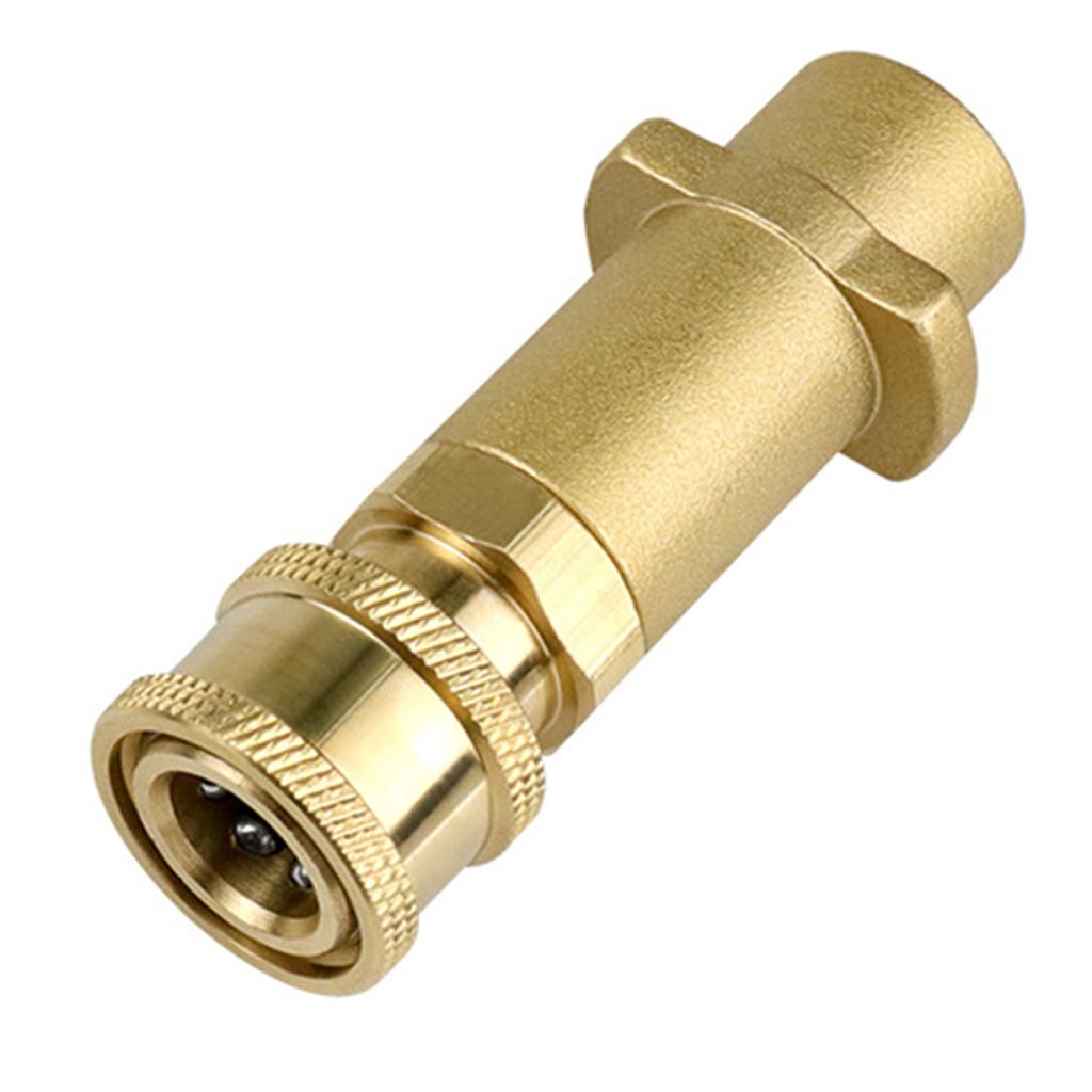 High Pressure Washer Adapter Brass 1/4Inch Connector Quick Insert for K2 K3 K4 K5 K6 K7 Pressure Washer Foam Nozzle