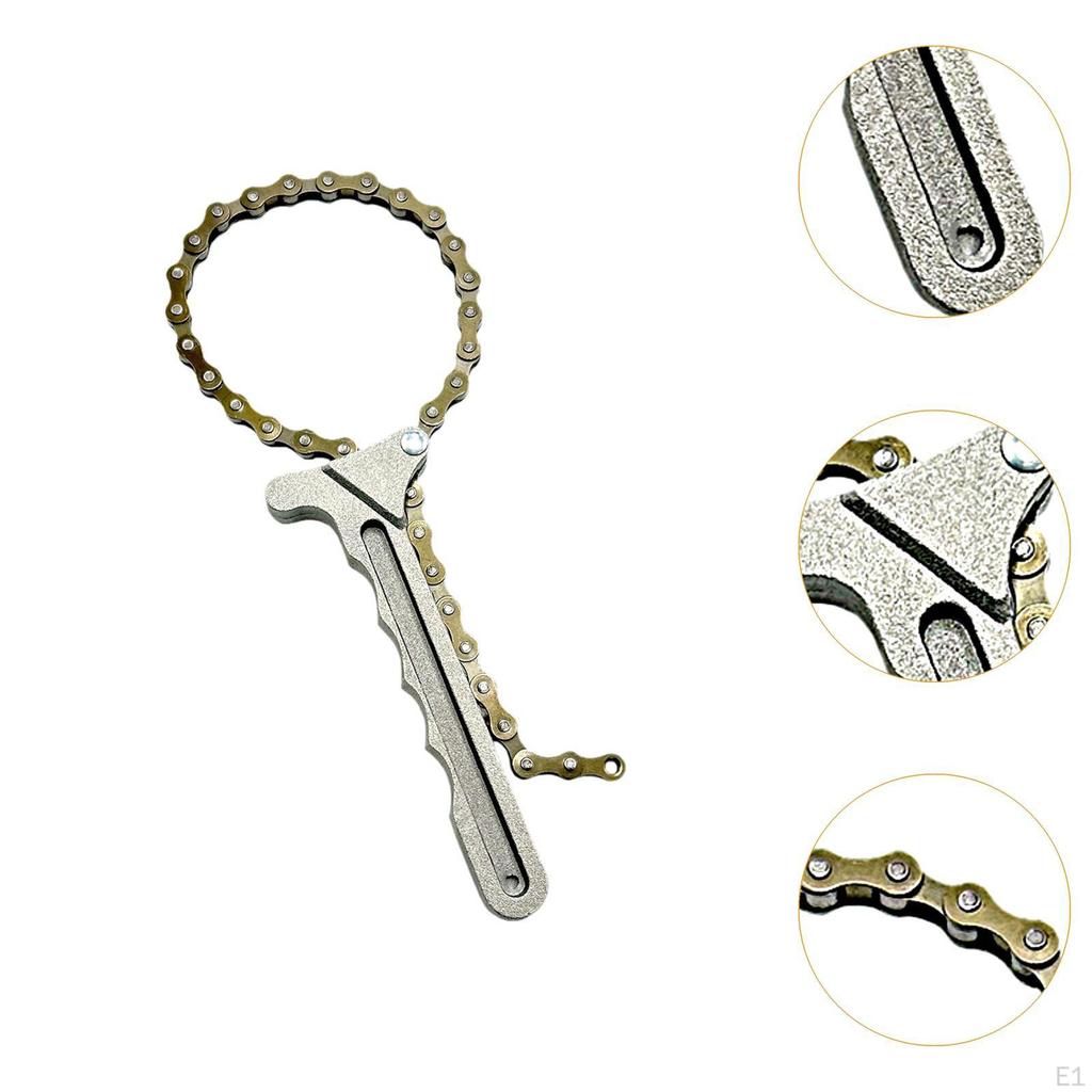 Filterketten-Schlüssel Verstellbar Autoreparatur Kompakt Essentielles Zubehör Robust Professionell