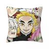 Demon Slayer Kimetsu No Yaiba Kissenbezug Weicher Polyester Kissenbezug Geschenk Kissenbezug Hülle Zuhause Reißverschluss cm