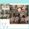Four Piece Transparent Acrylic Christmas Angel Ornaments For Elegant Tree Decorations