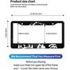 2 Pcs Set Mountains License Plate Frame Stainless Steel Frame Holder Deer, Bear Car Accessories Decorative Frames for Women Men Vehicles