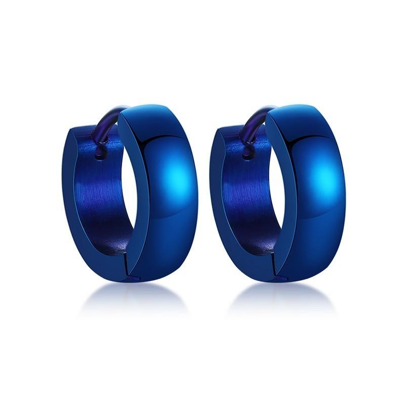 Vnox Men Unisex Stainless Steel Small Hoop Huggie Earrings Ear Accessory