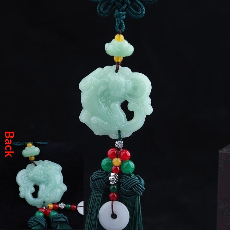 1Pc Chinese Luck Car Accessory Rearview Mirror Pendant Suitable For For Asian Culture Decor & Driving Amulet
