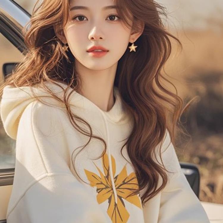 

Ленивое белое свободное худи с капюшоном в начале осени новый стиль 2XL