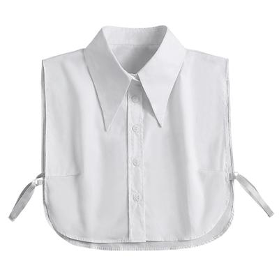Klassisches Hemd mit großem Revers, abnehmbarem Kragen, Damen, koreanischer Stil, Damenhemdkragen, falsche Krawatte, Kragen für Frühling, Herbst, Winter