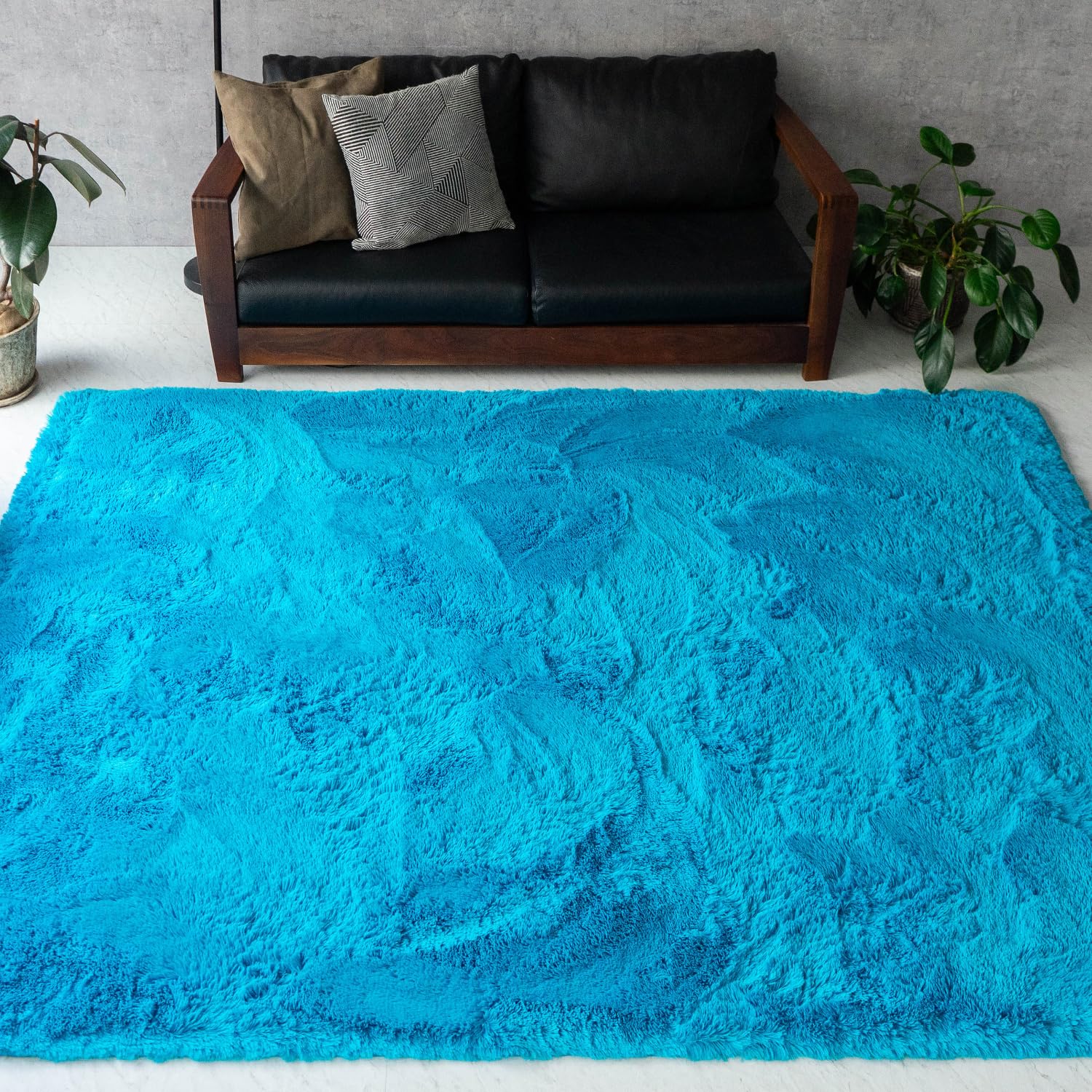 

sayang sayan Моющийся ворсистый ковер Excellent Muty II 95x140 Татами Бирюзовый 1,5