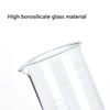 3pcs Glass Measuring Cup Set Clear Scale Cup Heat-resistant Beaker Kitchen Baking Measuring Cup Set Laboratory Container Jugs