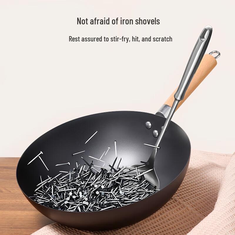 IRIR 32cm Fine Iron Wok with Lid