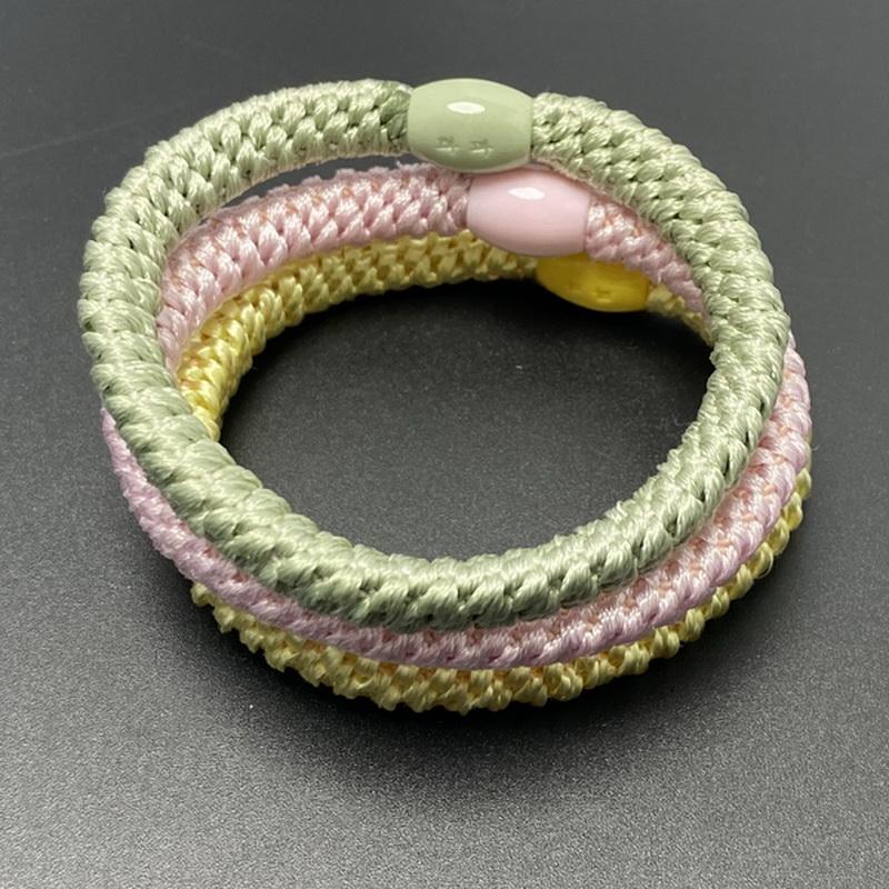 3 Stück/Set Damen Mode Golddraht Haargummis Elastische Spiralhaargummis Für Mädchen Haarspangen Scrunchie-Accessoires Knekkies