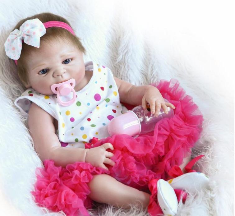 48cm Realistic Silicone Baby Doll Role-Playing Toy Gift