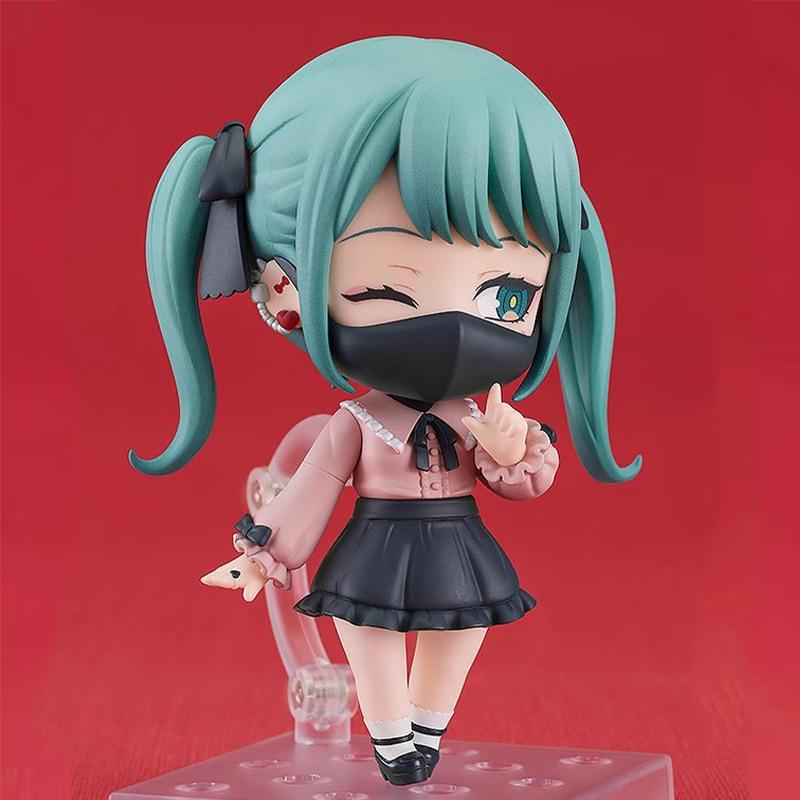 10cm Hatsune Miku PVC Figure Demon Style Q Version Anime Collectible Statue Toy Gift for Fans