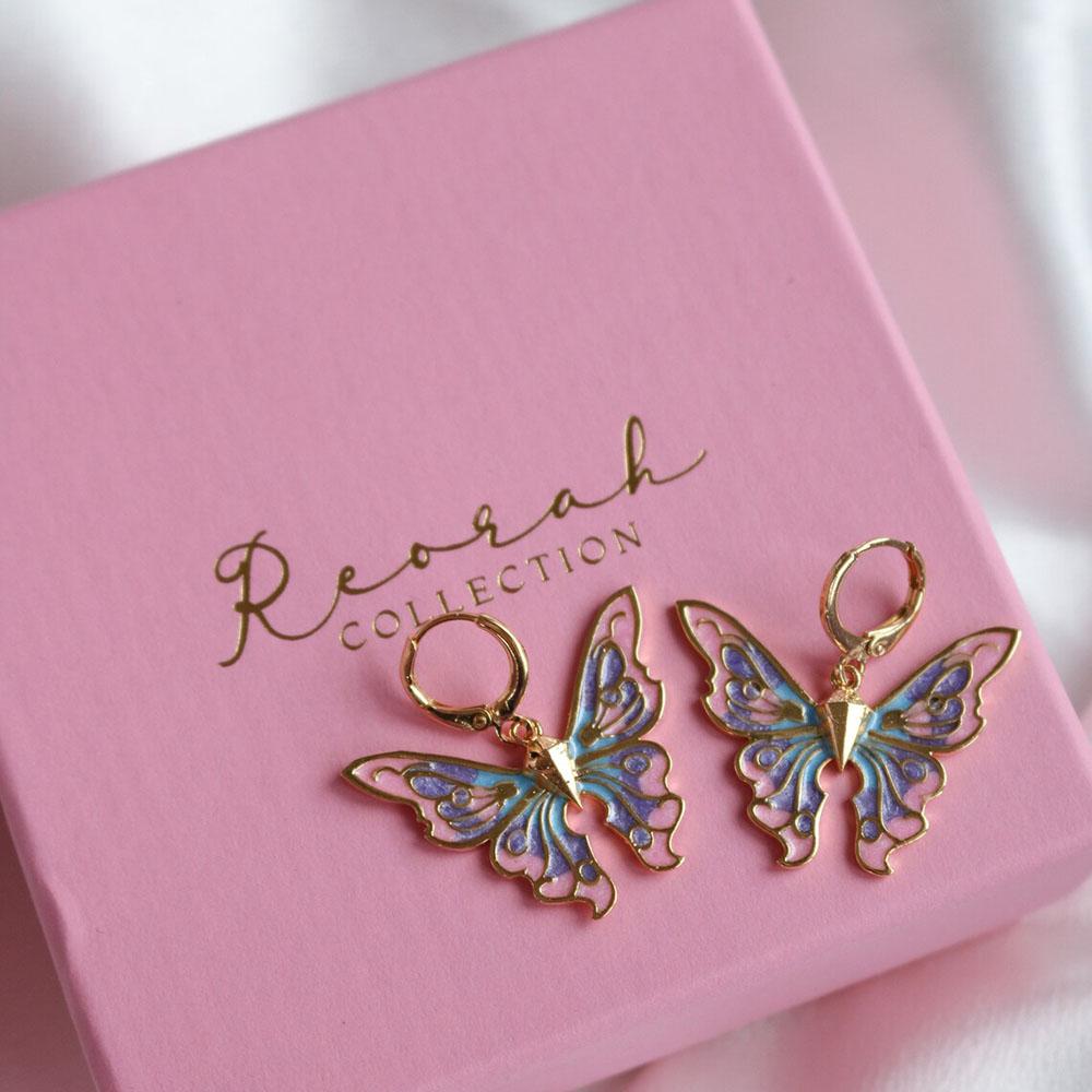 Boho Gold Cute Butterfly Pendant Necklace Female Retro Simple Imitation Pearl Clavicle Necklaces Girl Couple Jewelry Gift