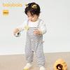 Balabala Baby Boy Faux Two-Piece Long Sleeve Romper
