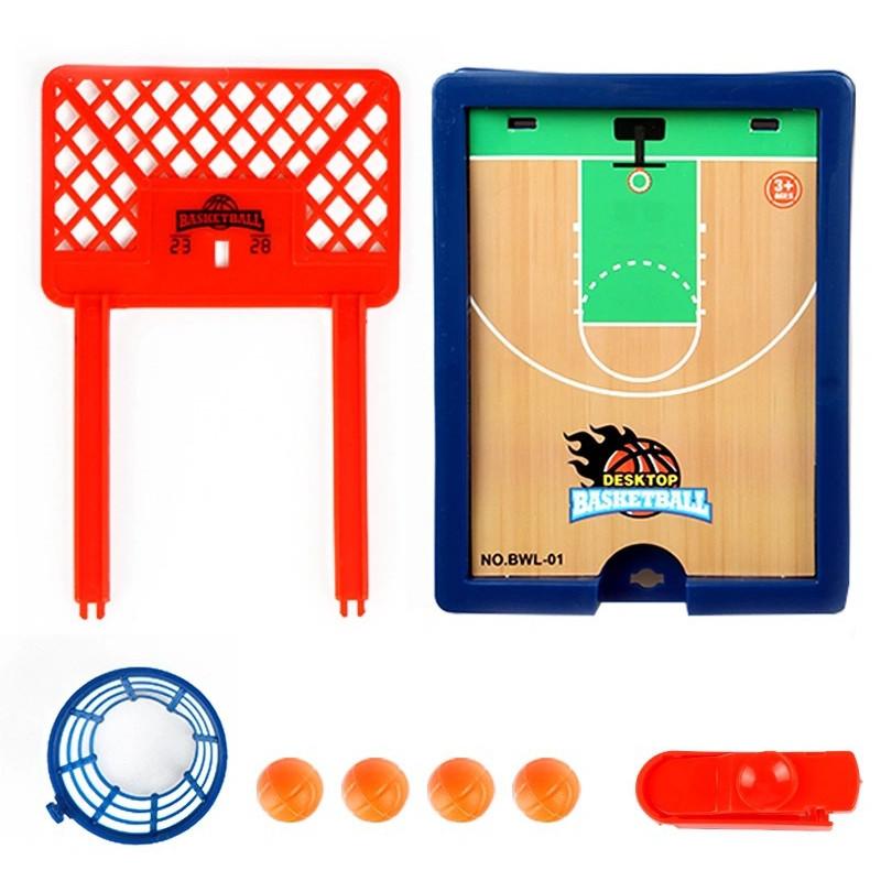 Mini-Schreibtisch-Brettspiel Basketballkorb Finger-Schießmaschine Party-Tisch Interaktiver Sport 2-Spieler-Spiele Ballspielzeug für Kinder
