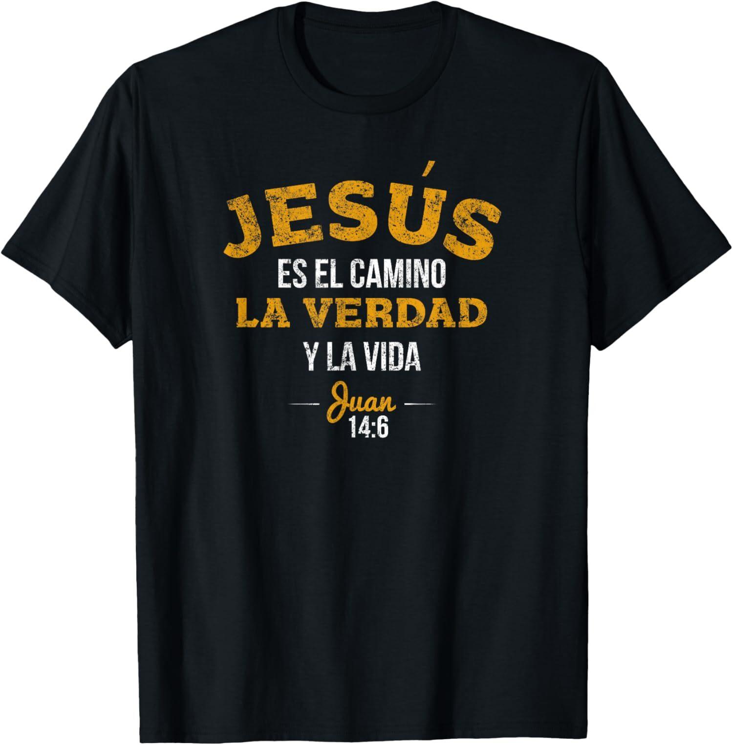 

New Limited La Camisa de Jesus en Espanol, Christian Spanish T-Shirt Mens Womens Tees Top Tops Tee S