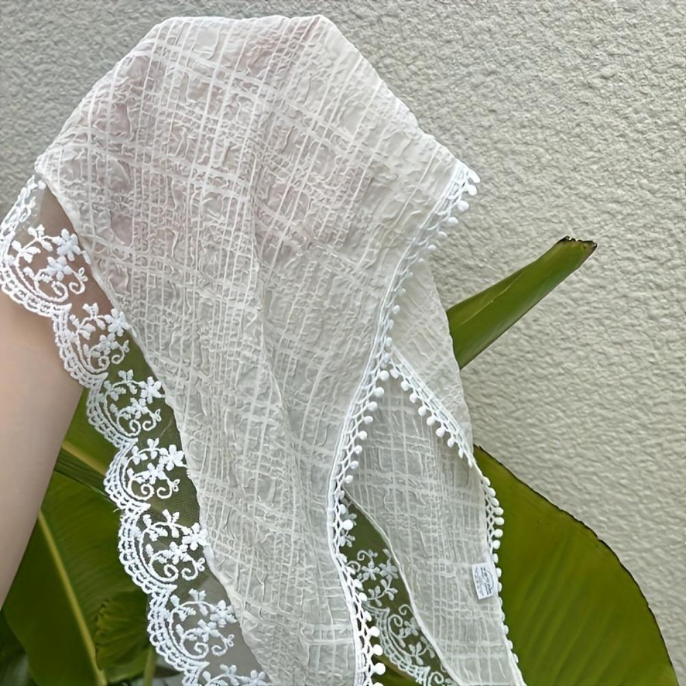 1 Pcs Sweet Elegant Lace Edge Triangular Hair Accessories, Suitable for Party Holiday Hair Styling, Perfect Gifts for Girls