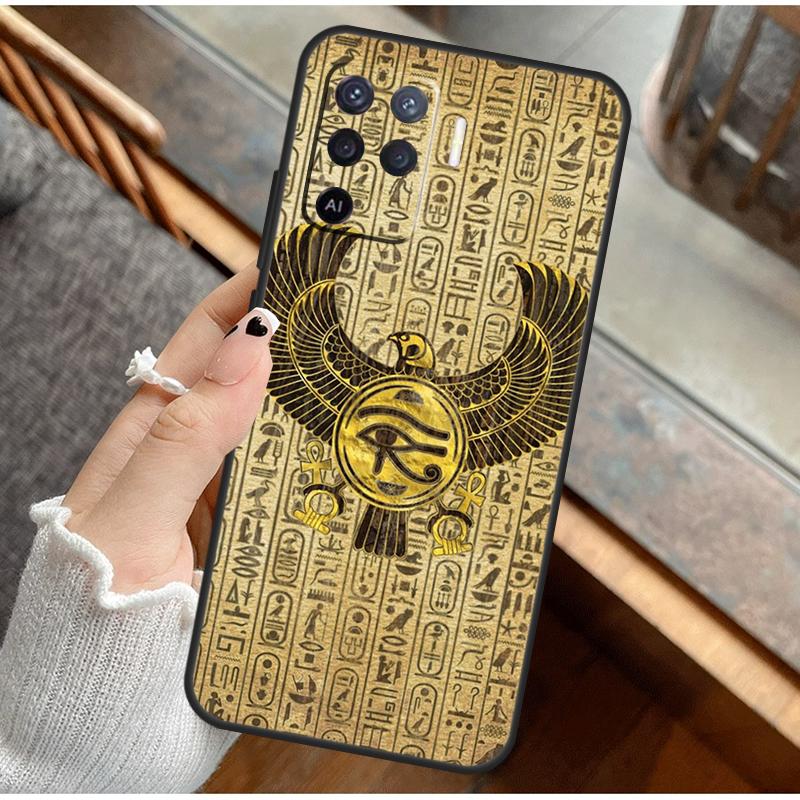 Egyptian Eye Of Horus Phone Case For Oppo A16 A76 A78 A96 A58 A18 A38 A98 A17 A77 A80 A40 A60 A74 A94 A54 A15 A57S