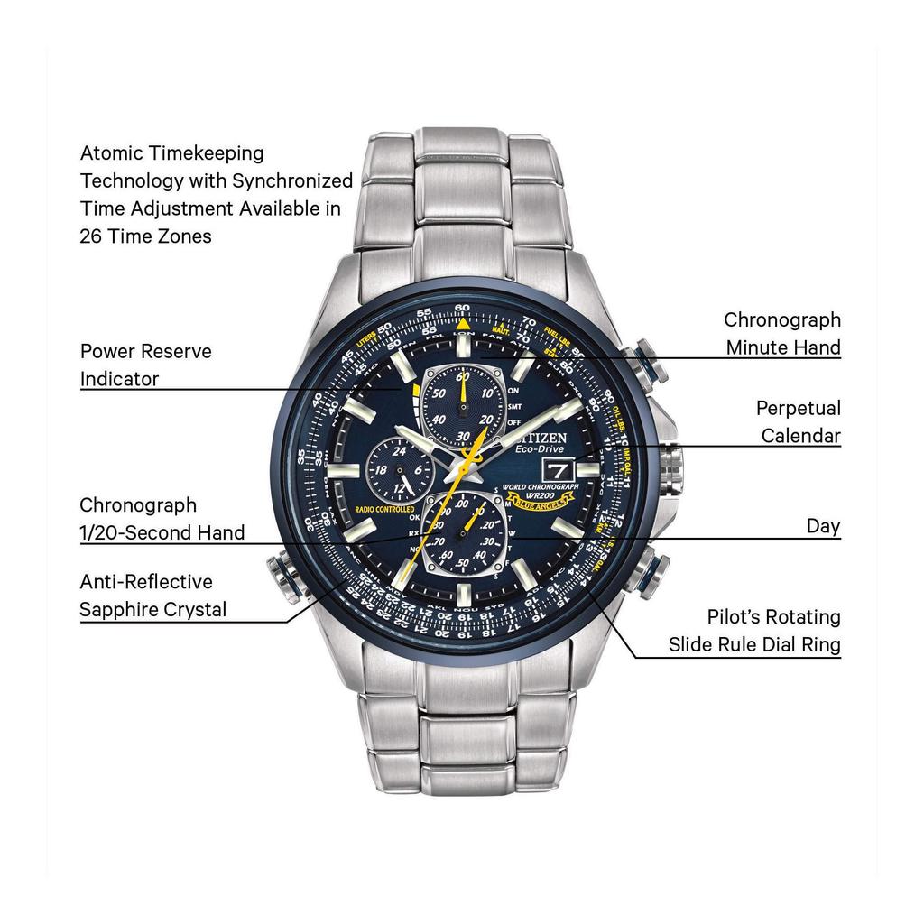 CITIZEN PROMASTER Blue Angels Sky Exclusive To Select Stores Men's Watch, Model, Eco-Drive Series, AT8020-54L,