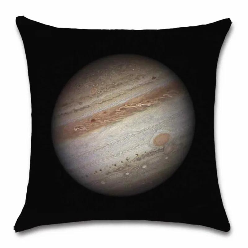 Sun and Planet Pattern Decorative Pillowcase Living Room Office Decoration Home Pillowcase