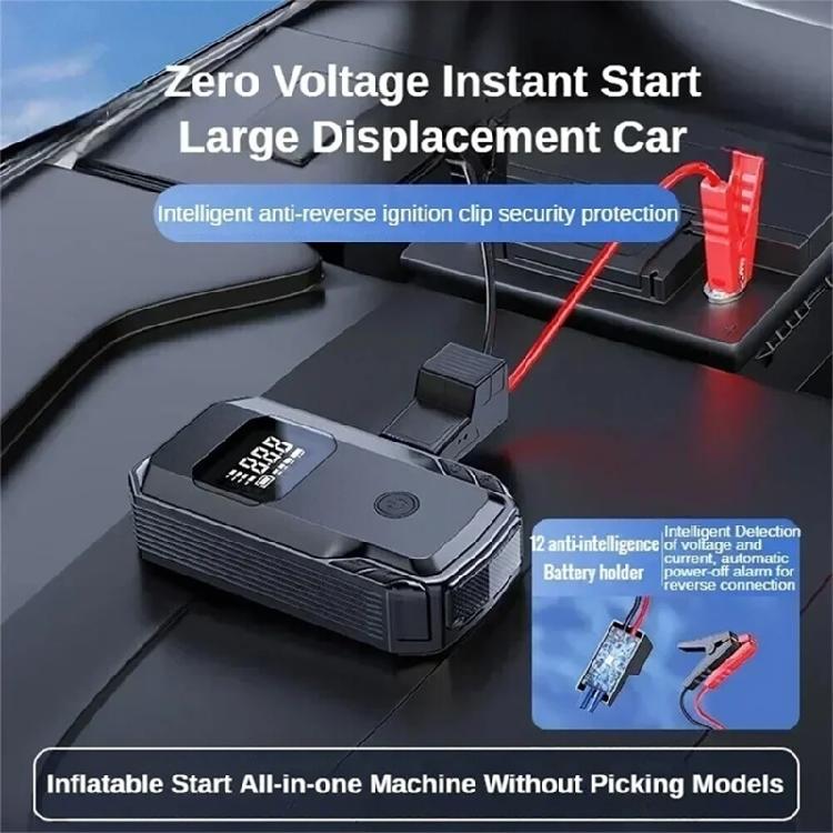 Car Emergency Power Bank with Tire Inflator Tool Car Tire Pump & Jump Starter