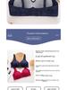 Large Jacquard Thin Cup Non-Wired Full Coverage Bra for Mature Women