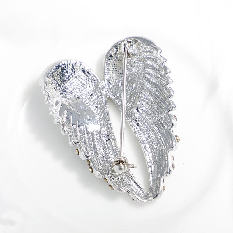 Rhinestone Wing Brooch for Women - Elegant Suit Decor & Creative Fashion Accessory