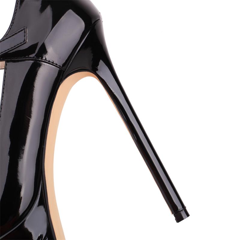 White High Heels Pumps Shoes Woman Platform Elegant 2025 Ankle Strap Black Red Heeled Dress Pumps Party Wedding Shoes Ladies