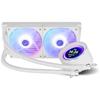 NOX XTREME PRODUCTS X-240 LCD WHITE - Refroidissement Liquide ARGB Avec Écran LCD Personnalisable, Intel Et AMD, 2 Ventilateurs