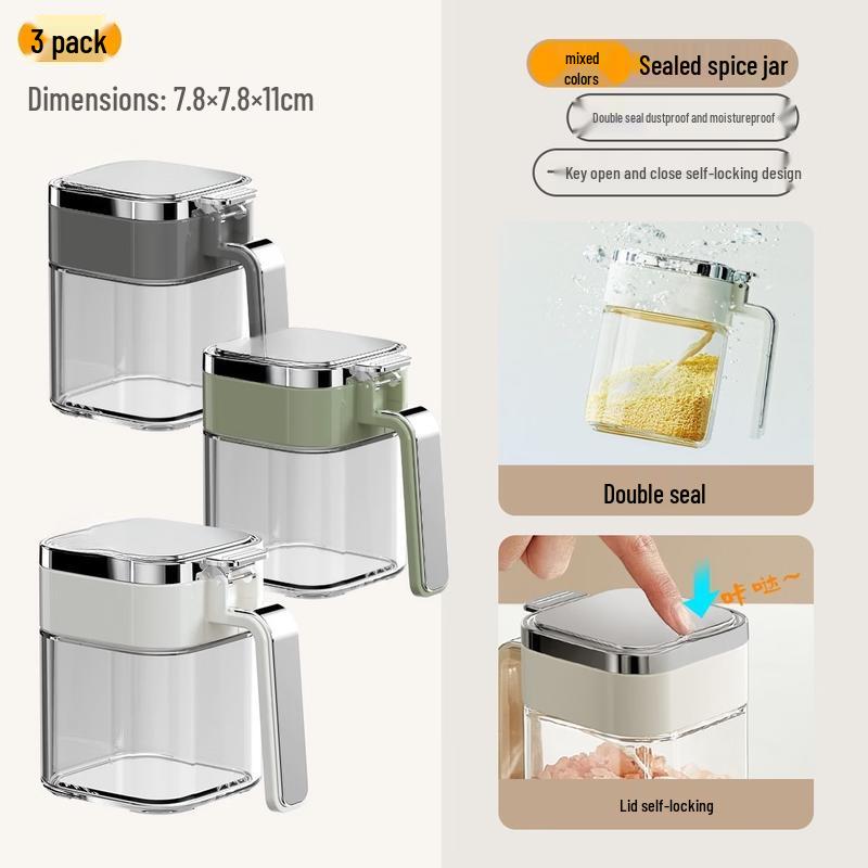 Ruhan Kitchen Seasoning Storage Box Set (3-Pack)