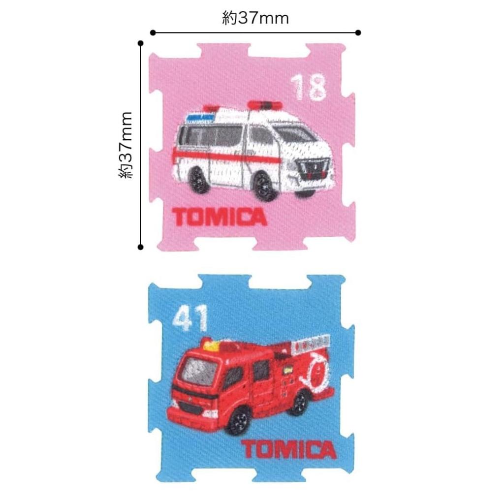 Pioneer Tomica Engine Patch 37mm x Ambulance/Fire (2-Pack), 37mm, Sticker/Iron-On, TOM650-TOM54