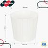 Plastic Flower Pot for Flowers and Herbs On the Balcony or Terrace, White, 20 X 18 Cm