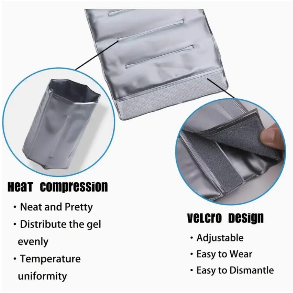 Reusable Insulated Wine Sleeve Refrigerant Gel Bottle Cooler Bag Rapid Gel Cooler Wrap  Barbecue