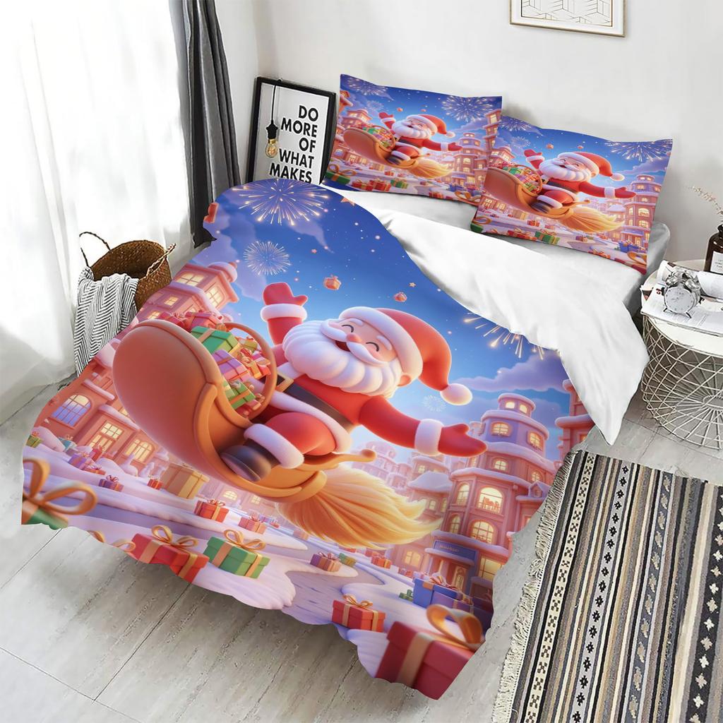 Christmas Duvet Cover Set Comforter Bedding 3D Children'S Bedding Set 3-Piece 1 Quilt Cover King Size