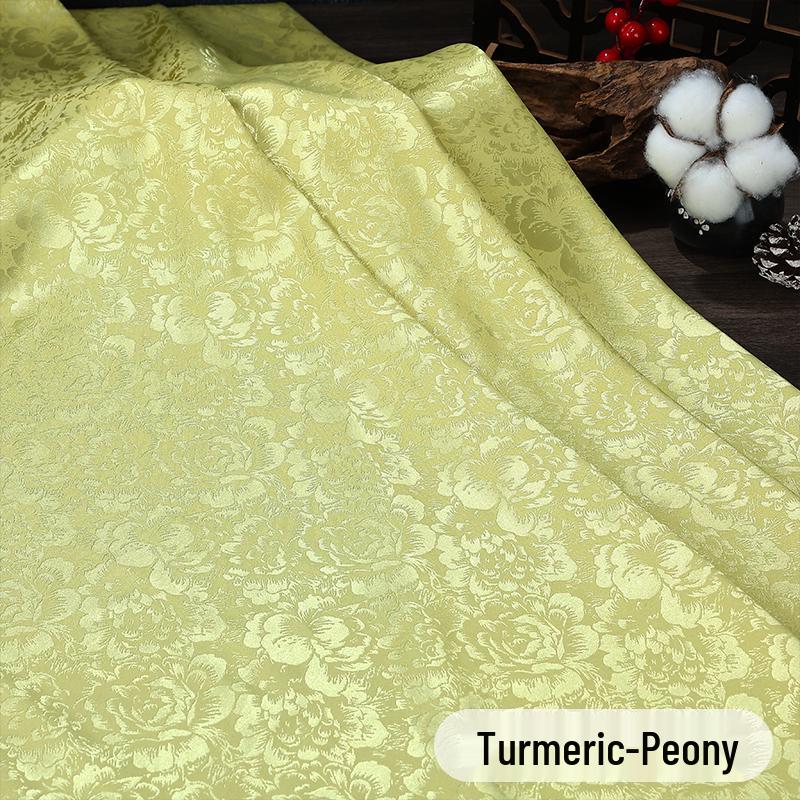 Antique Silk Jacquard Fabric for Chinese Hanfu and Tang Suit Costumes