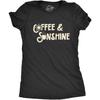 Womens Coffee and Sunshine Tshirt Cute Tee for Ladies