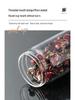 Transparent Borosilicate Glass Tea Canister: Airtight Storage Jar for Herbs, Snacks, Grains & More