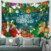 Christmas Tree Tapestry Santa Claus Hanging Cloth Background Cloth Christmas Tree