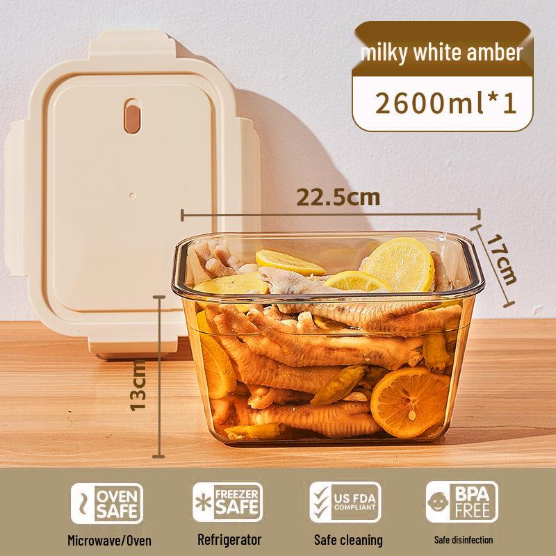 Hochtemperaturbeständiger Glas-Lebensmittelbehälter mit luftdichtem Deckel für Essiggurken und Kimchi