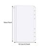 15PCS Waterproof PVC Binding Bag A5 A6 6-hole Zipper Binding Bag Cash Budget Envelope Loose Leaf Bag Used For Binding Notebooks