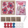 Flower Coaster Crochet Kits Needlepoint Starter Kits with Hook Needlepoint Kits Crochet Starter Kits for Craft Lovers