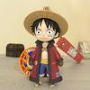 Genuine One Piece  Anime Figure Monkey D Luffy Chopper Cartoon Keychain Bag Ornament Dolls Kids Birthday Present Xmas Toy Gifts