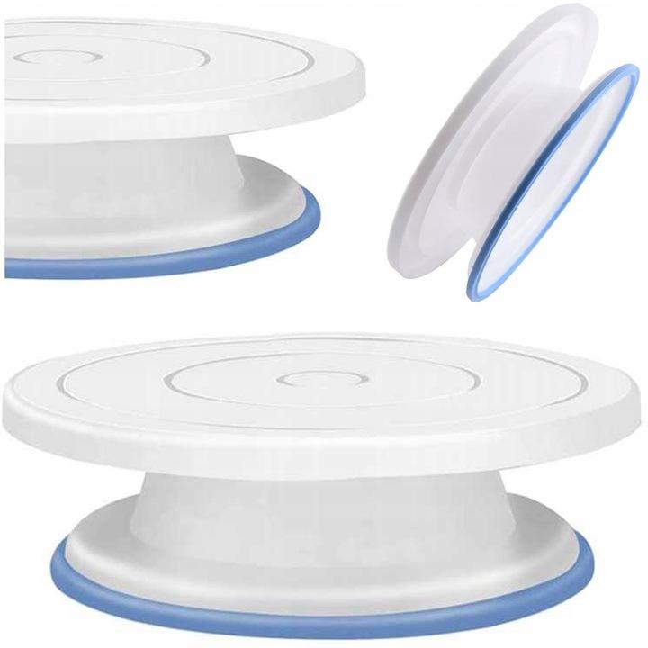 Drehplatte für Kuchen Drehteller für Torte Kuchen + Spachtelset