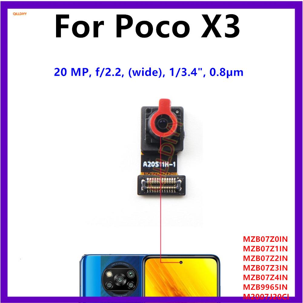 Front Rear Camera For Xiaomi Poco X3 Pro NFC GT Facing Frontal View Selfie Backside Flex Small Back Camera Module Parts Macro