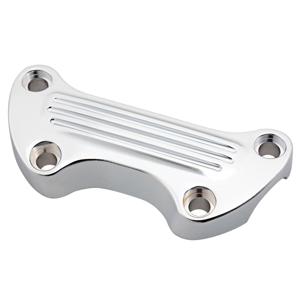 Motorcycle Accessories Upper Handlebar Clamp Chrome/Black Die-Cast Zinc/Aluminum Alloy For Harley 1974-2006 XL FX FXR FX Dyna