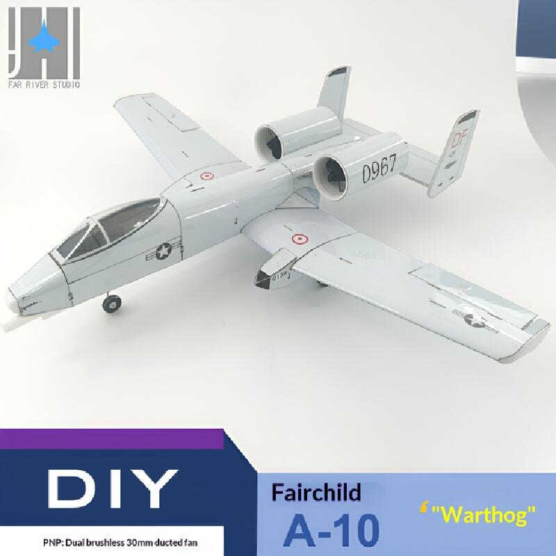 A10 Warthog Pig Double 30mm Channel Rc Manual Assembly Miniature Aircraft Fixed Wing Image Real Machine High Quality