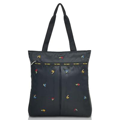 Ferliden (Small Flower Embroidery Series) Tote Bag [Women's Vertical Tote Bag, A4 Size, Sub-Bag, Handbag, Lightweight, Women's Bag] 4795