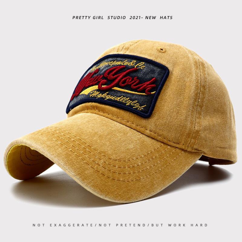 

Trucker Hat For Men Trendy Baseball Cap For Men Embroidered English Letters Summer Sun Hat Vintage Washed Soft Top Trucker Hat Adjustable