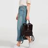 Fashionable Hand-held Travel Leather Large-capacity Simple Commuting Backpack, Retro Leather Backpack