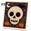 Handmade Yarn Art Craft DIY Fabric Weaving Painting Kit, Halloween Christmas Crochet Kit Decor Projects for Decoration, Beginner Project Set Supplies